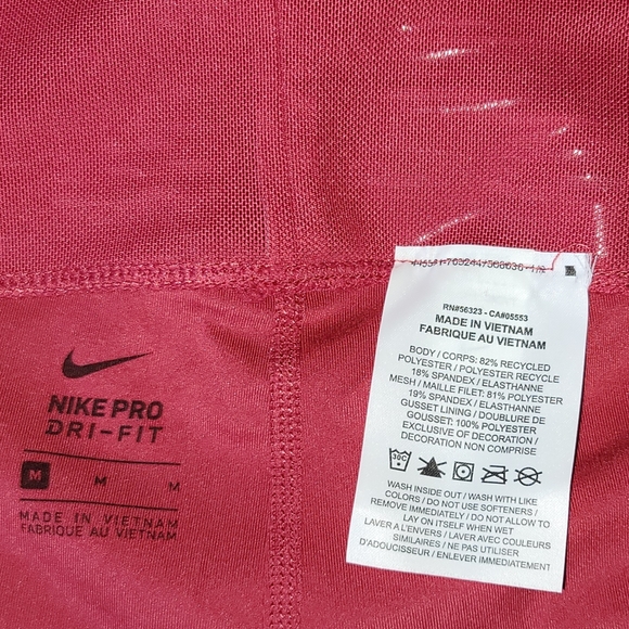Nike Pro Dri Fit leggings , Size M, Color Burgundy. - Picture 3 of 4